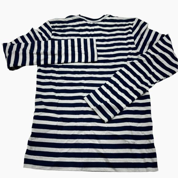 Comme des Garçons PLAY Women's White Striped Long Sleeve T-Shirt - Size XS (New) - Picture 2 of 5